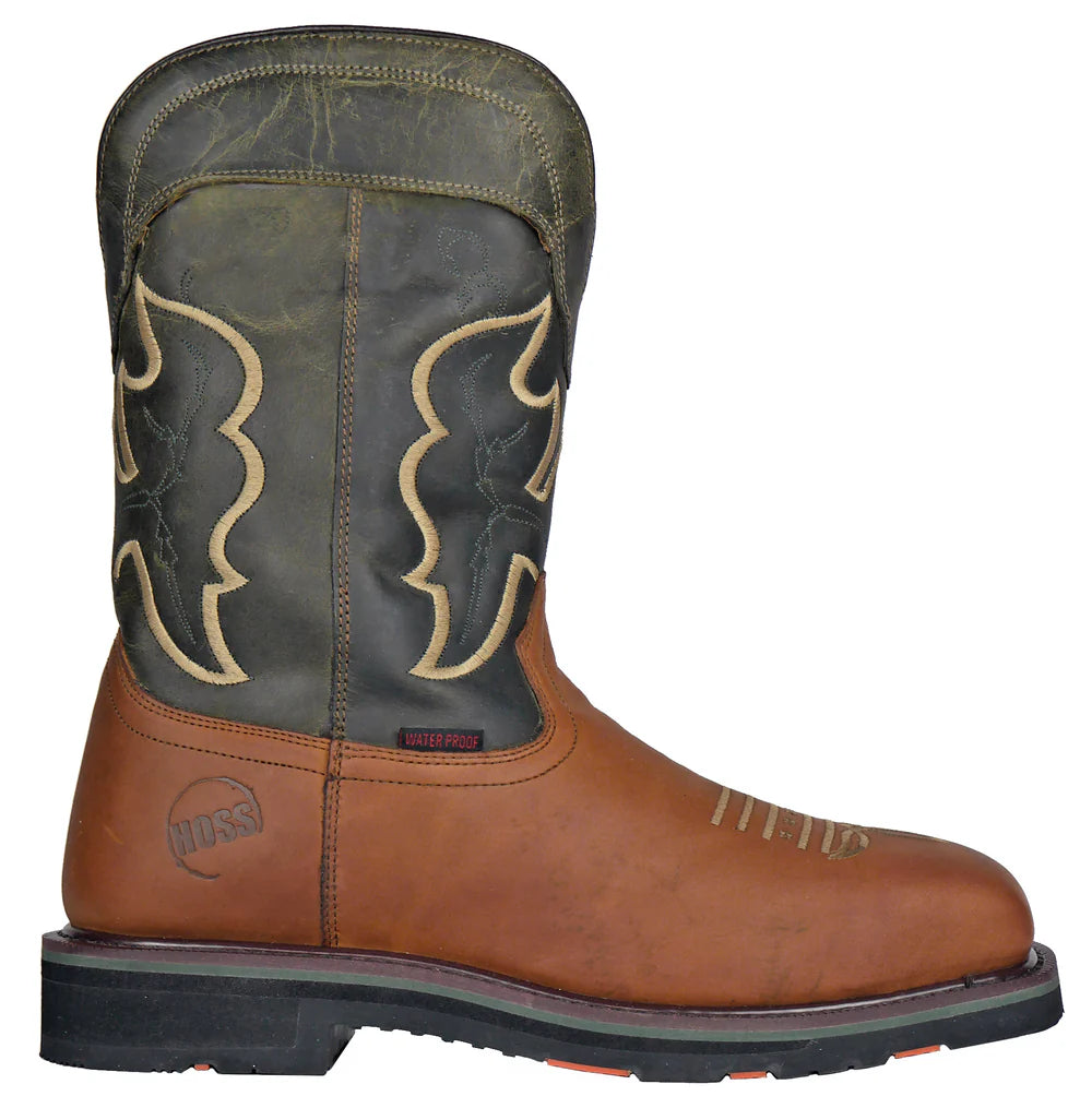 Showdown Western Safety Toe 92025::Olive