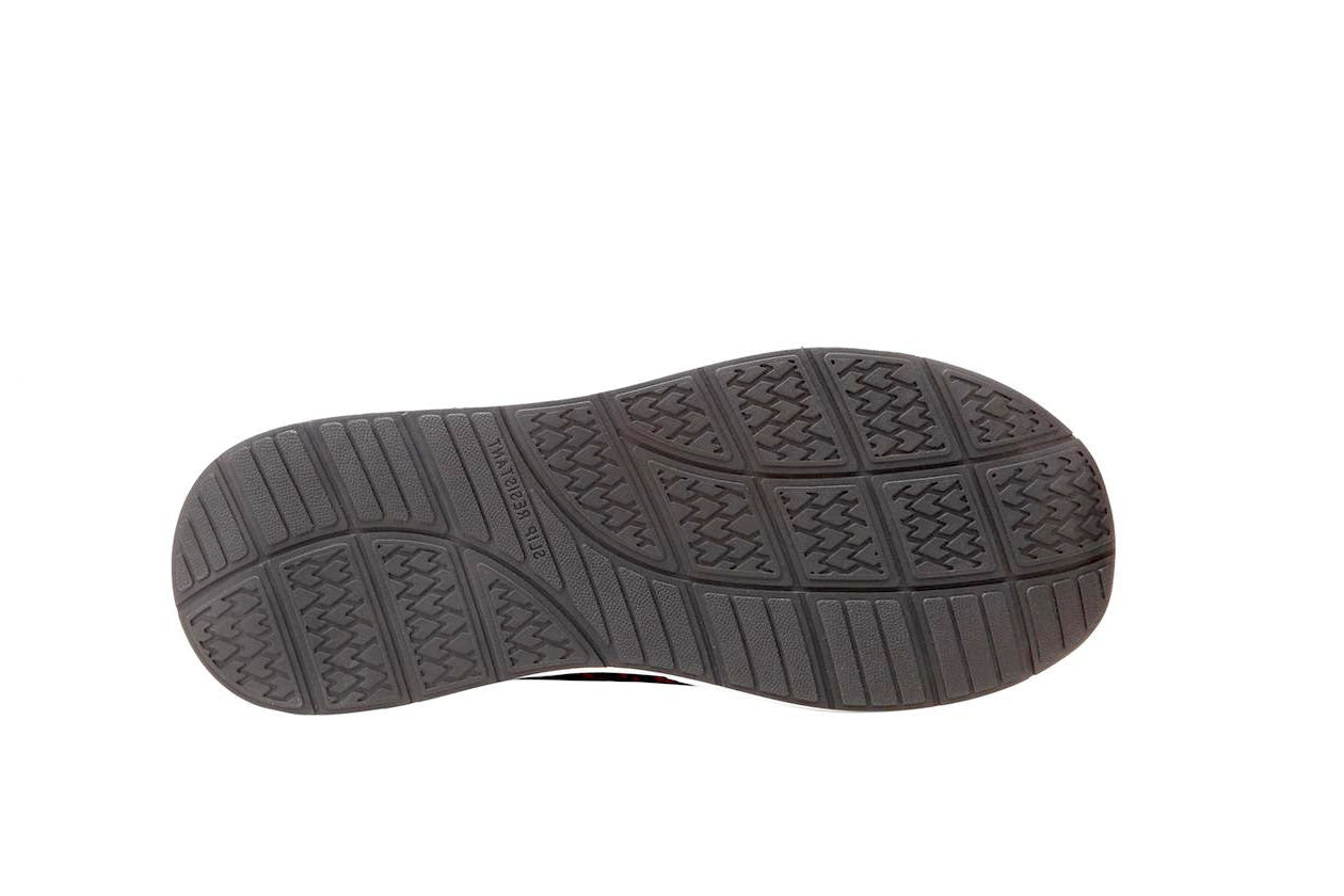 9712 FITec Knitted Walking Shoe::Black/Red