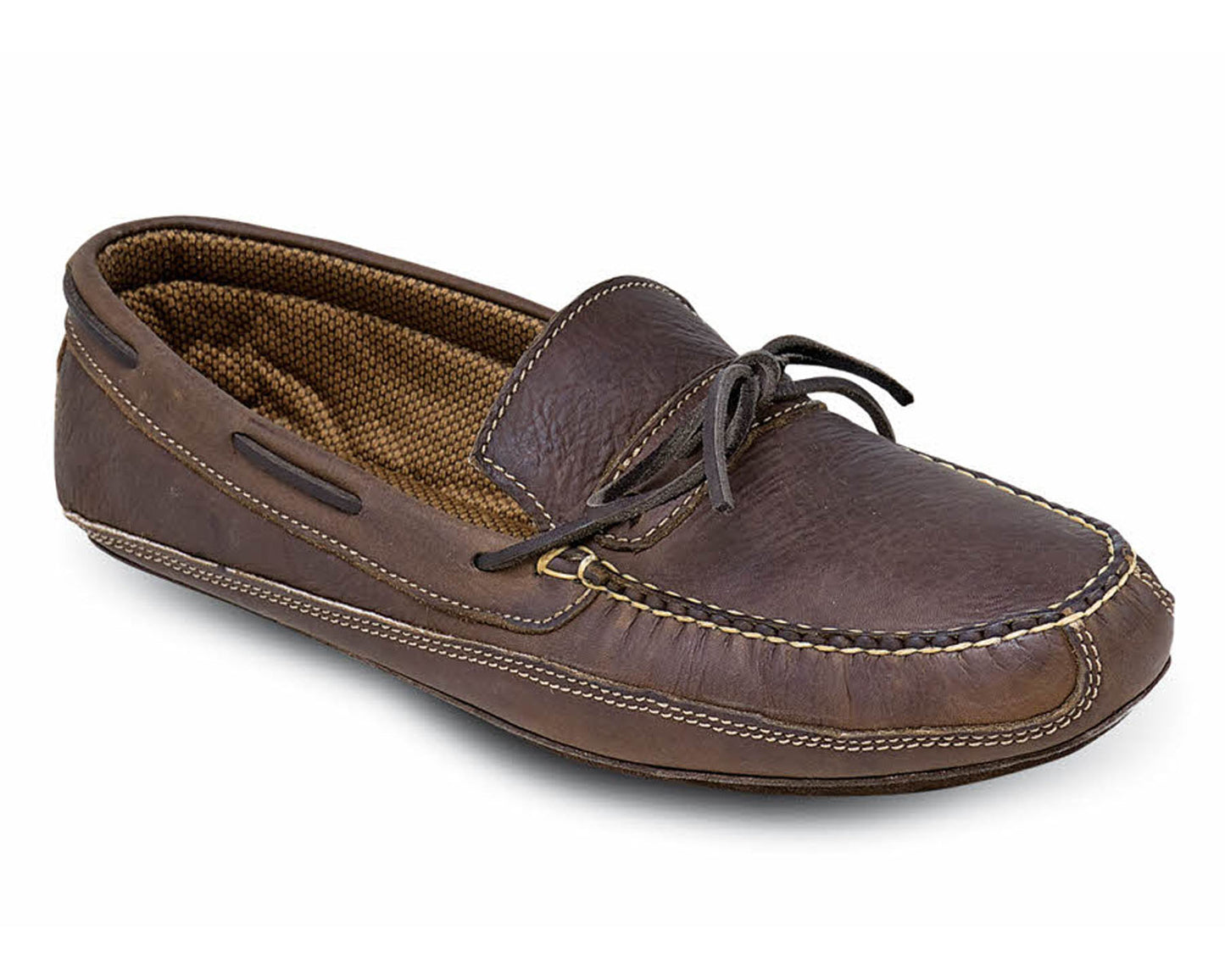 Harrison Soft Sole Moc Slipper::Brown