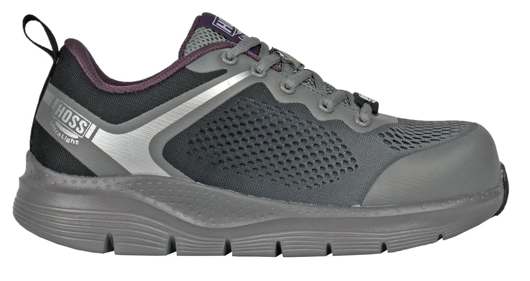 Mesh Alto Safety Shoe::Grey/Violet