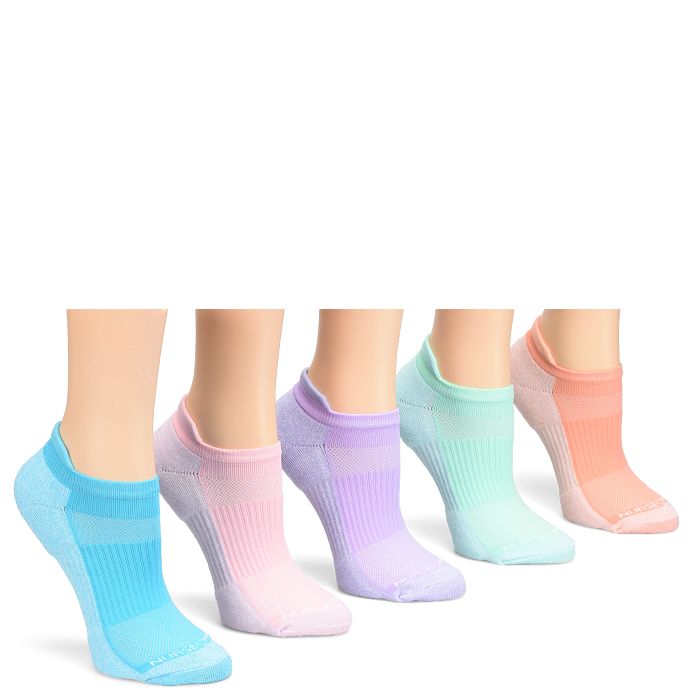 Compression Ankle Socks 5 Pack::Pastel Assortment