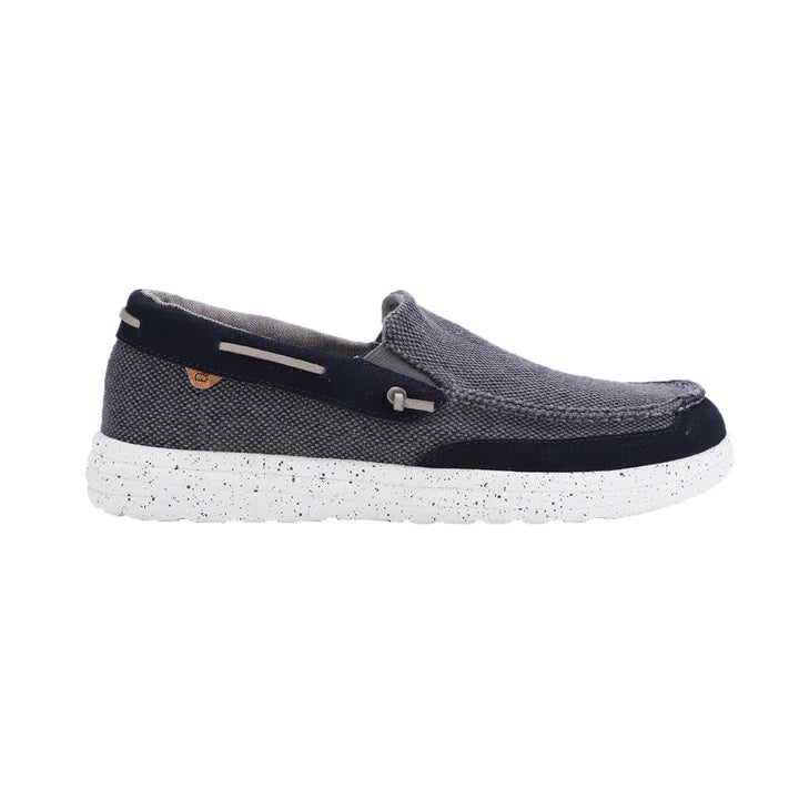 NEW LAMO men\'s calvin slip-on boat shoe in navy New Men main image 3