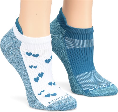 Compression Ankle Socks 2 Pack::Caribbean Blue