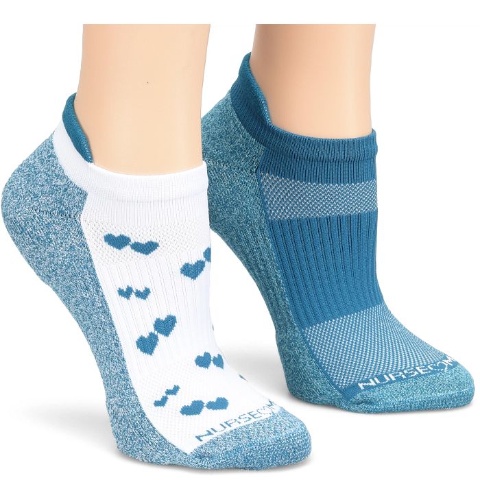 Compression Ankle Socks 2 Pack::Carribean Blue