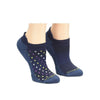 Compression Ankle Socks 2 Pack::Navy Dot
