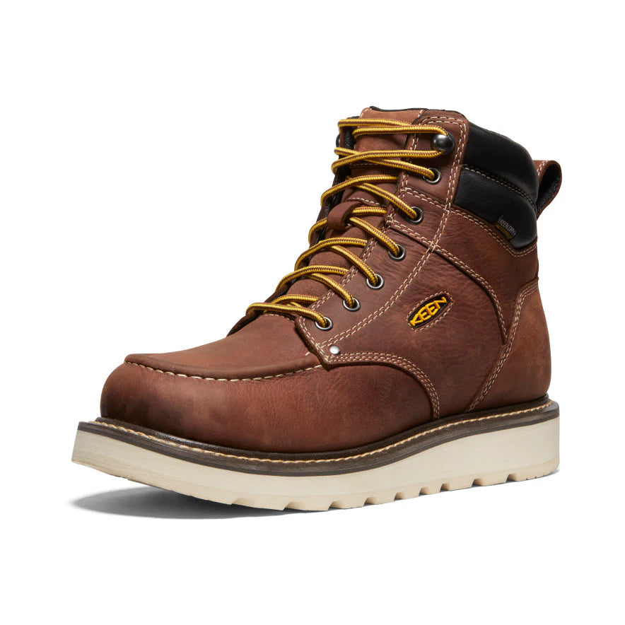 Cincinnati 6" Waterproof Soft Toe::Tuscan Red/Sandshell