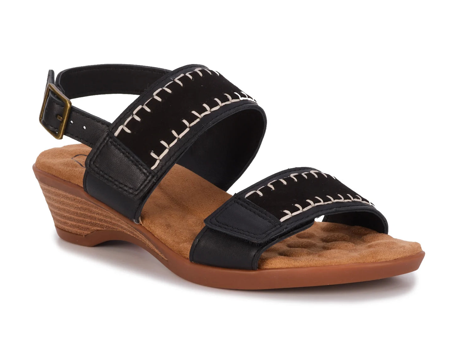 Kateri::Black Leather/Suede