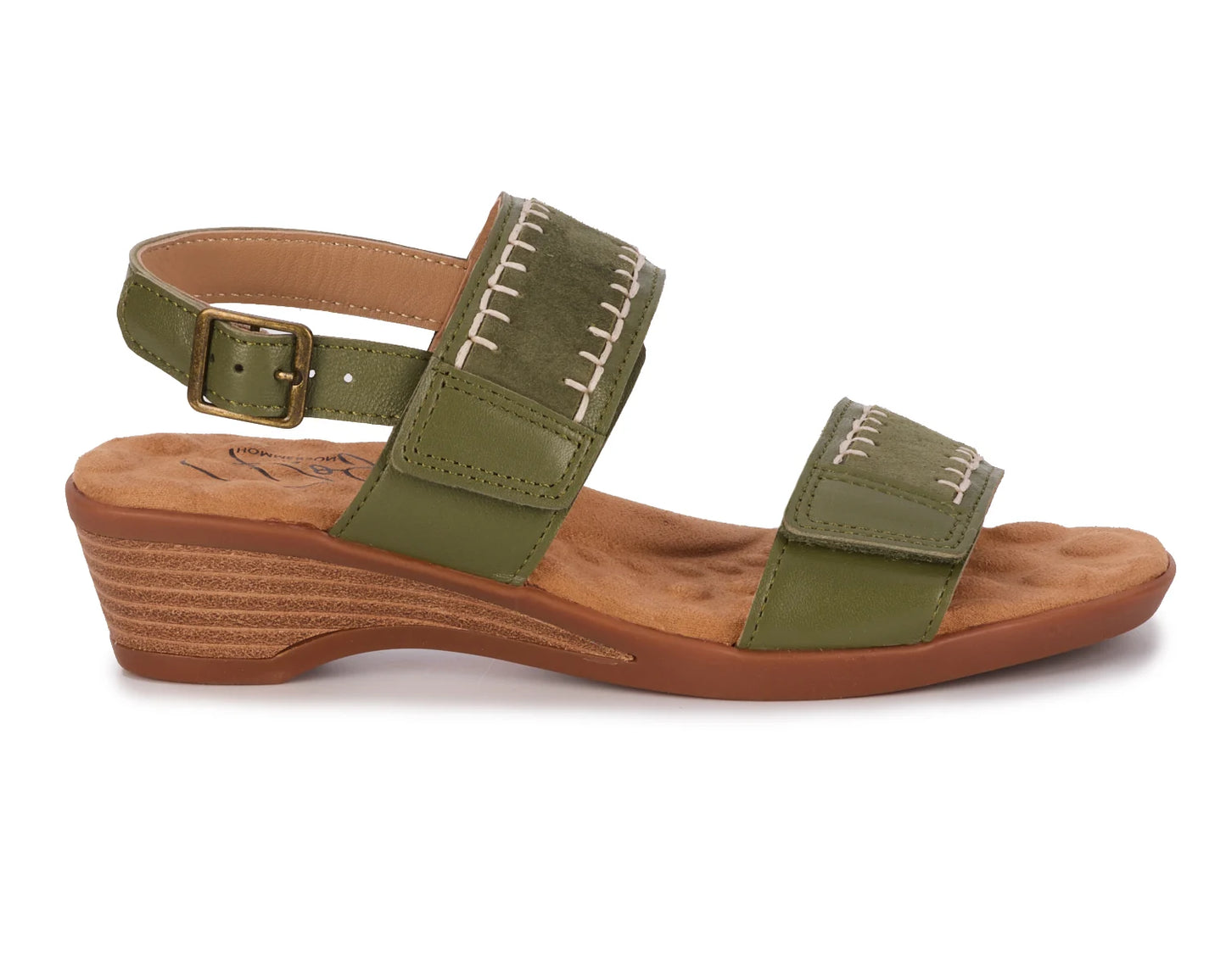 Kateri::Olive Leather/Suede