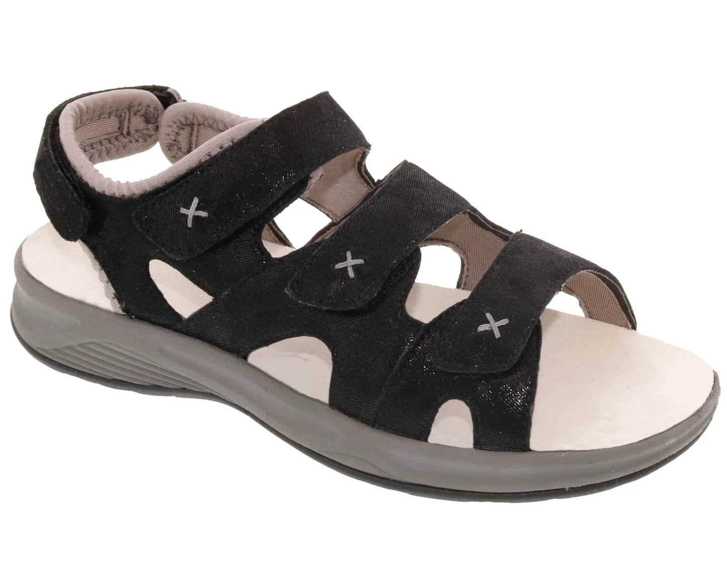 Bayou::Black Microdot Leather