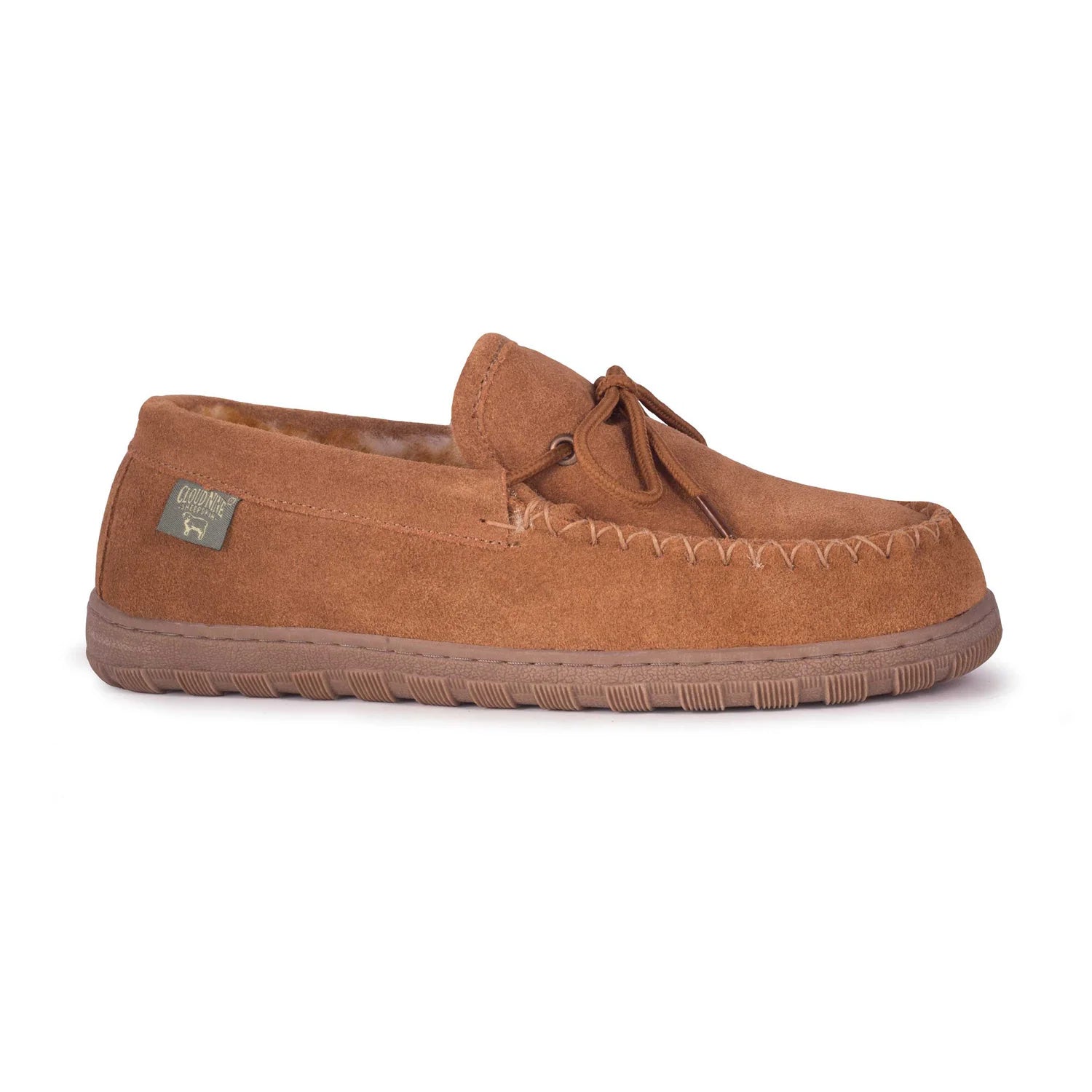 NEW!! Men\'s Cloud 9 Soft Sole Moccasin Slippers Chestnut Suede Size 14M Men main image 2