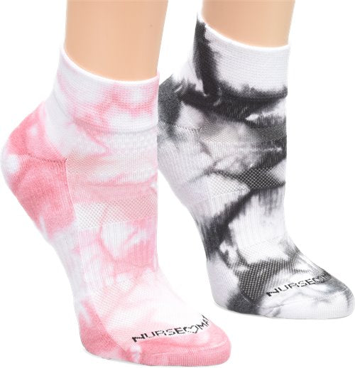 Compression Quarter Socks 2 Pack::Tie Dyes
