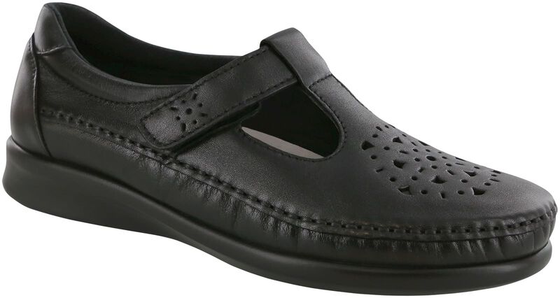SAS Women's Willow Black Smooth  Pilcher's Shoes