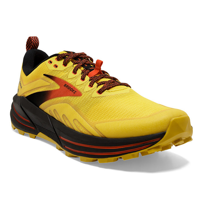 Men's Sample Cascadia 16::Yellow/Black/Grenadine