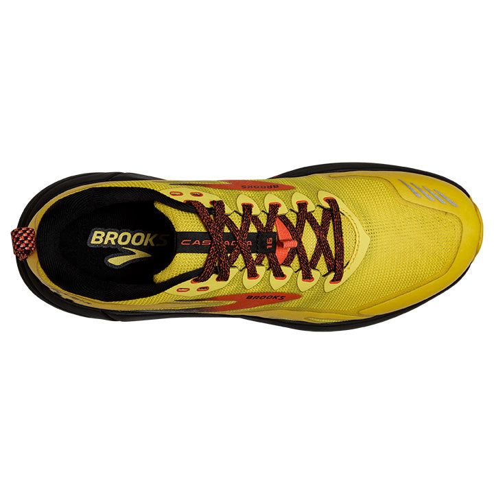 Men's Sample Cascadia 16::Yellow/Black/Grenadine