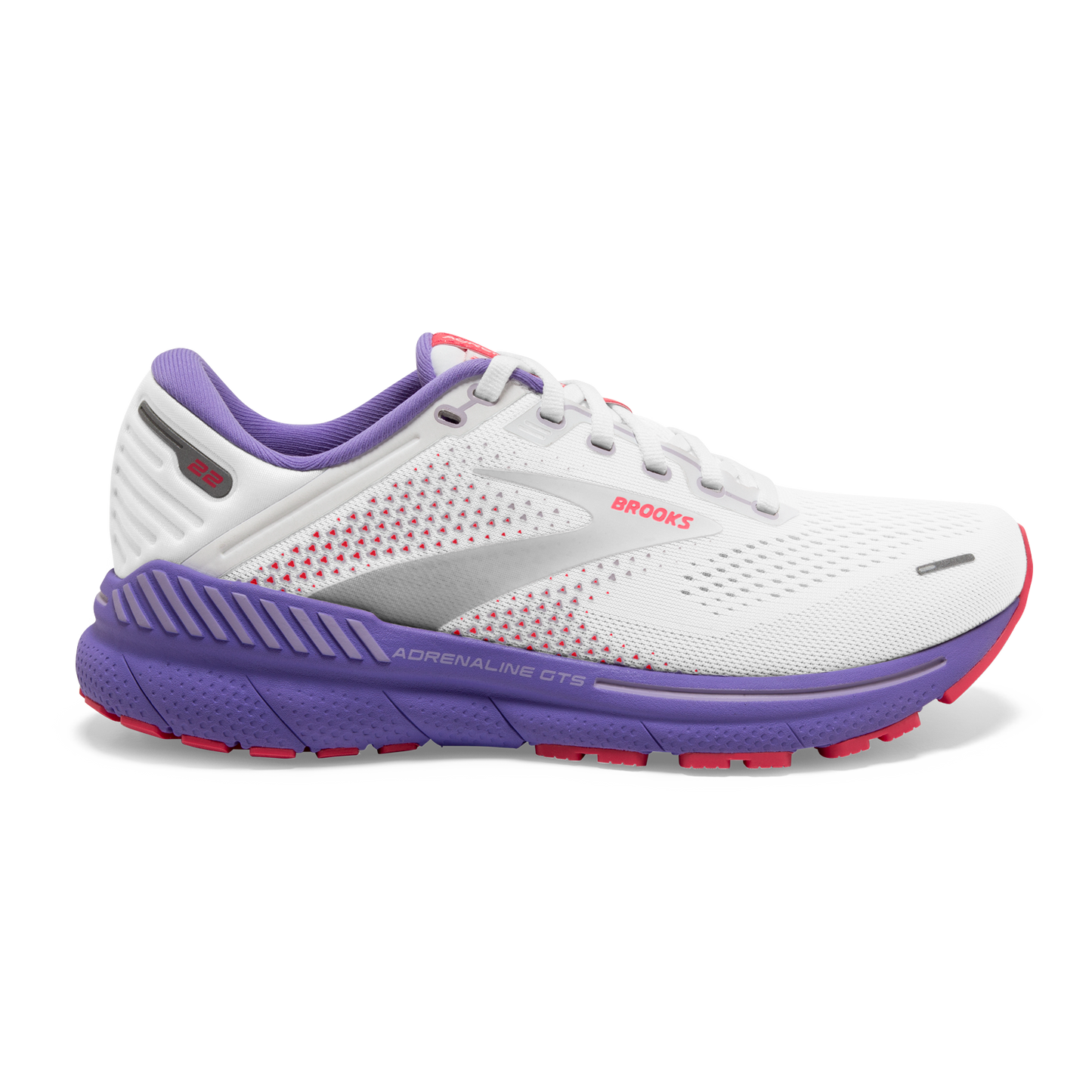 Adrenaline GTS 22::White/Coral/Purple