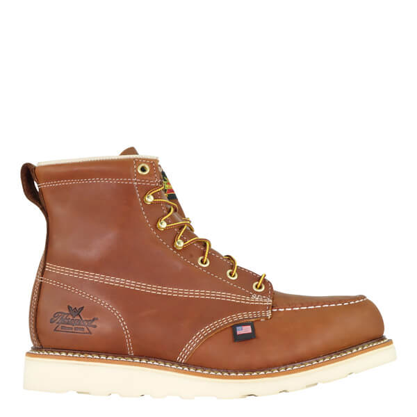 American Heritage 6" MAXWear Wedge Moc Toe 804-4200 Safety Toe::Tobacco