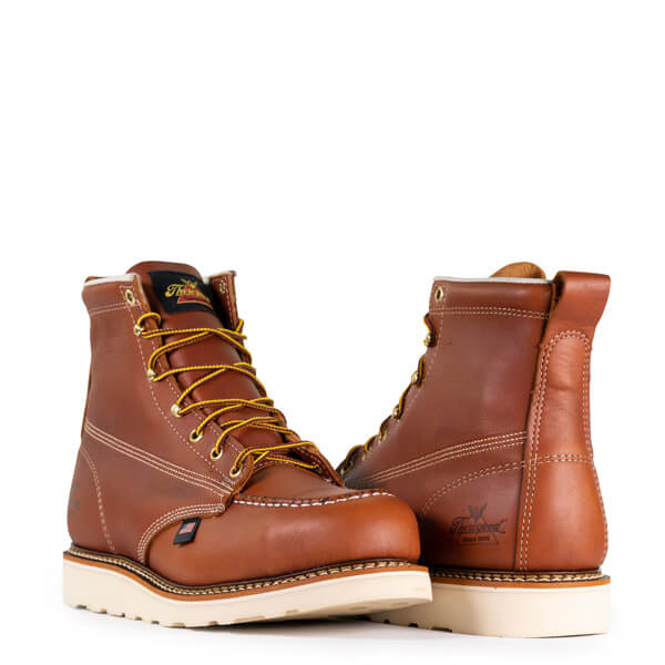 American Heritage 6" MAXWear Wedge Moc Toe 804-4200 Safety Toe::Tobacco