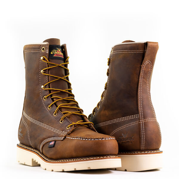 American Heritage 8" MAXWear 90 Moc Toe 804-4378 Safety Toe::Trail Crazyhorse