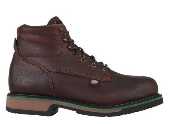 American Heritage 6" Static Dissipative Sport Plain Toe 804-4711 Safety Toe::Black Walnut