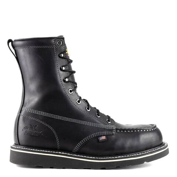 American Heritage Midnight Series 8" Moc Toe 804-6208 Safety Toe::Black