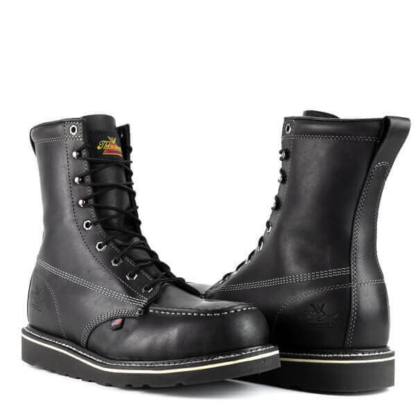 American Heritage Midnight Series 8" Moc Toe 804-6208 Safety Toe::Black