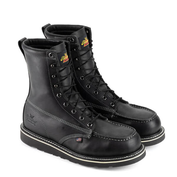 American Heritage Midnight Series 8" Moc Toe 804-6208 Safety Toe::Black