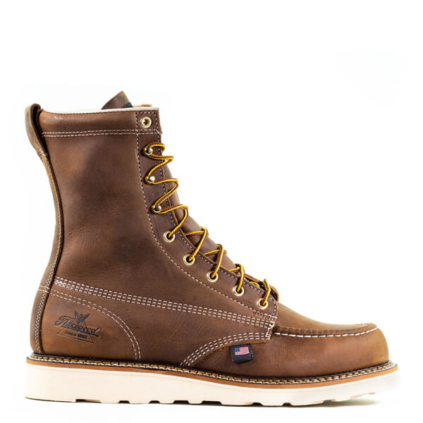 American Heritage 8" MAXWear Wedge Moc Toe 814-4178 Soft Toe::Trail Crazyhorse