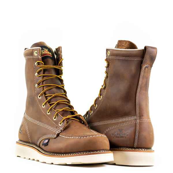 American Heritage 8" MAXWear Wedge Moc Toe 814-4178 Soft Toe::Trail Crazyhorse
