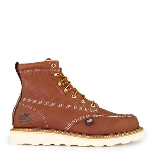 American Heritage 6" MAXWear Wedge Moc Toe 814-4200 Soft Toe::Tobacco