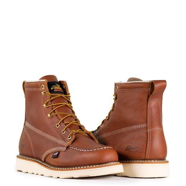 American Heritage 6" MAXWear Wedge Moc Toe 814-4200 Soft Toe::Tobacco