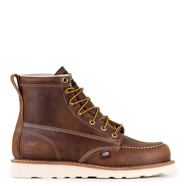 American Heritage 6" MAXWear Wedge Moc Toe 814-4203 Soft Toe::Trail Crazyhorse