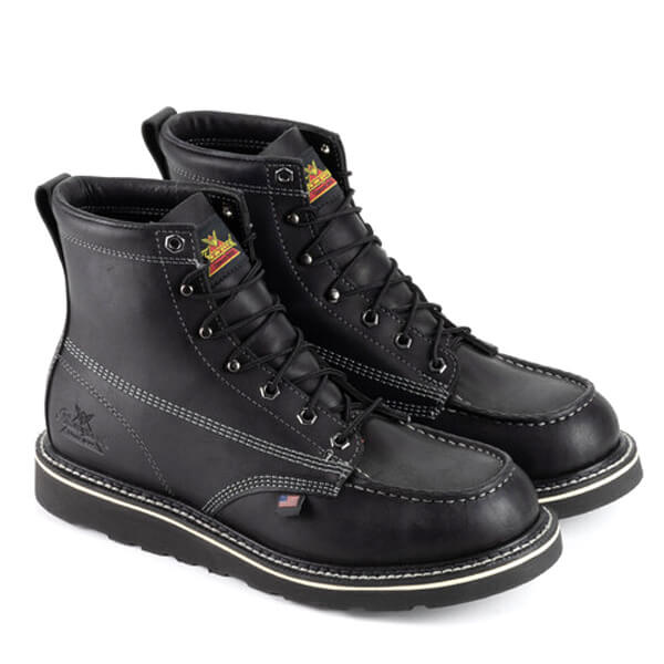 American Heritage Midnight Series 6" Moc Toe Soft Toe::Black