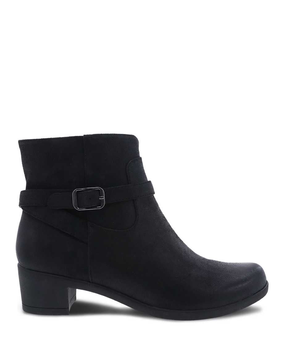 Cagney::Black Burnished Suede