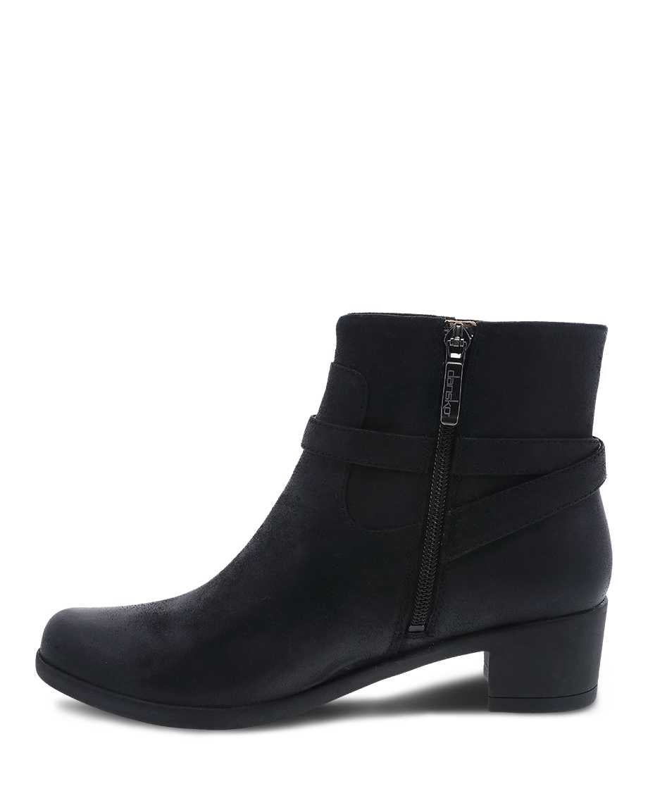 Cagney::Black Burnished Suede