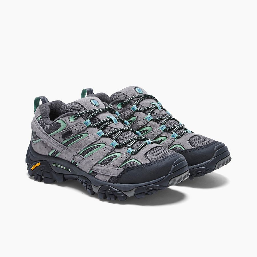Moab 2 Waterproof::Drizzle/Mint