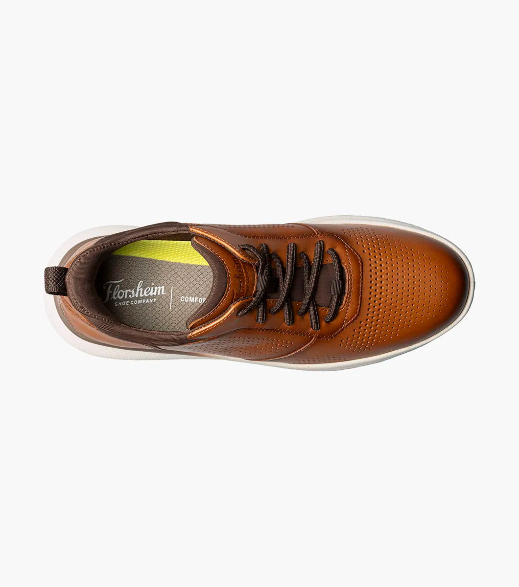 Fleet Perf Toe Elastic Lace::Cognac