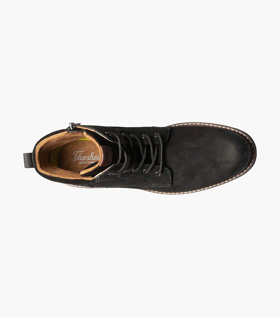 Norwalk Lace Boot::Black Nubuck