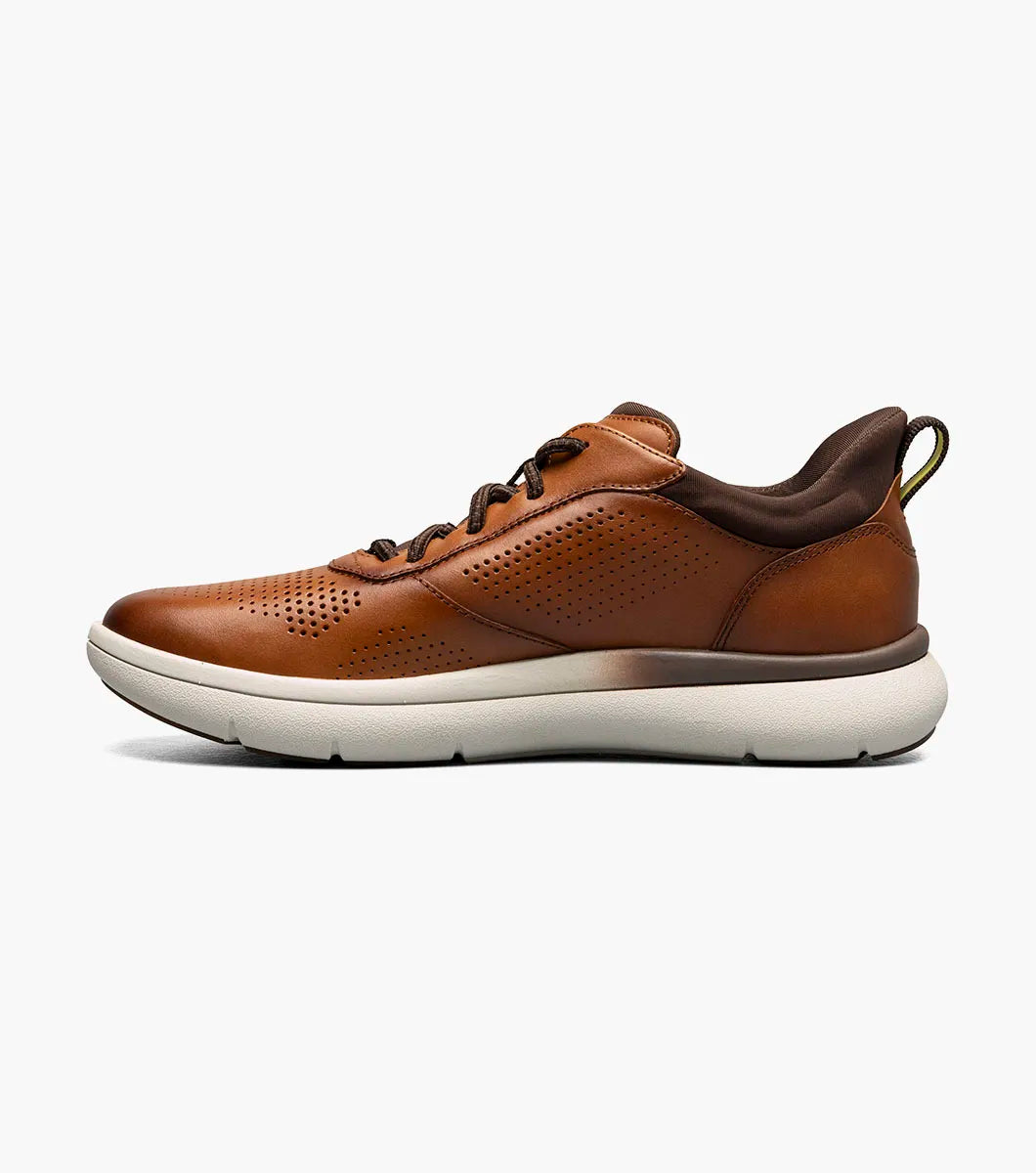 Fleet Perf Toe Elastic Lace::Cognac