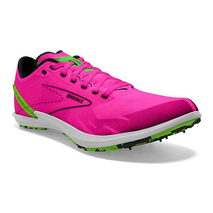 Women's Sample Draft XC Spikeless::Pink Glo/Green/Black