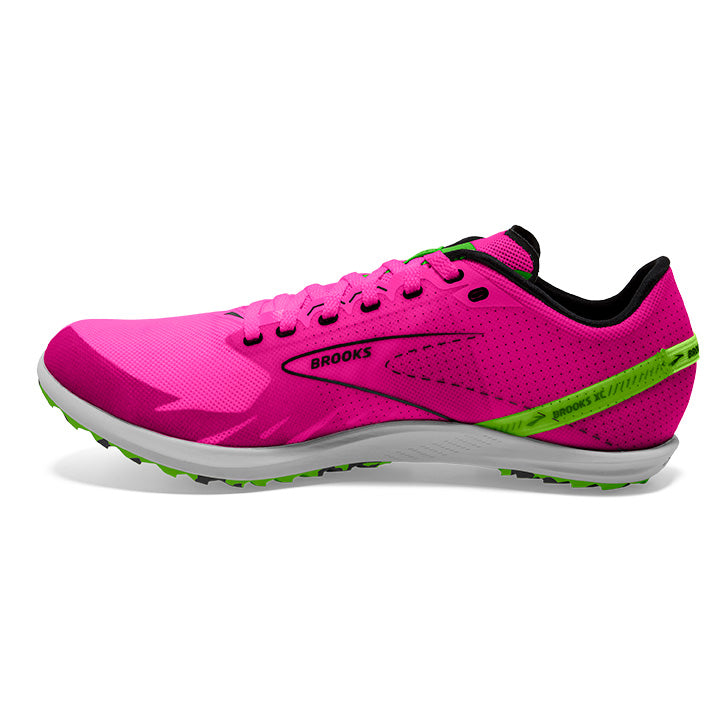 Women's Sample Draft XC Spikeless::Pink Glo/Green/Black