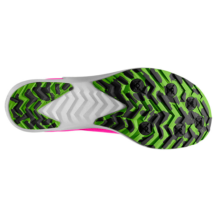 Women's Sample Draft XC Spikeless::Pink Glo/Green/Black