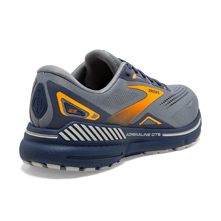 Men's Sample Adrenaline GTS 23::Grey/Crown Blue/Orange