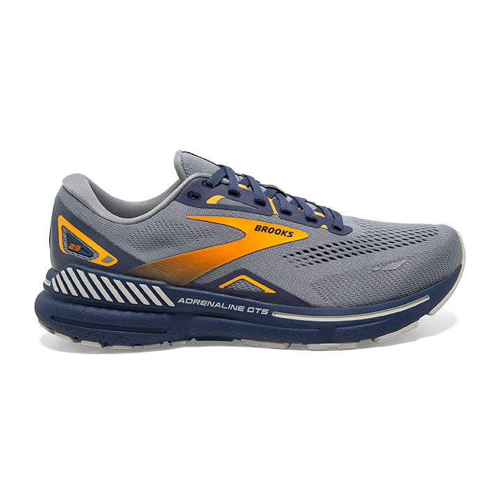 Men's Sample Adrenaline GTS 23::Grey/Crown Blue/Orange