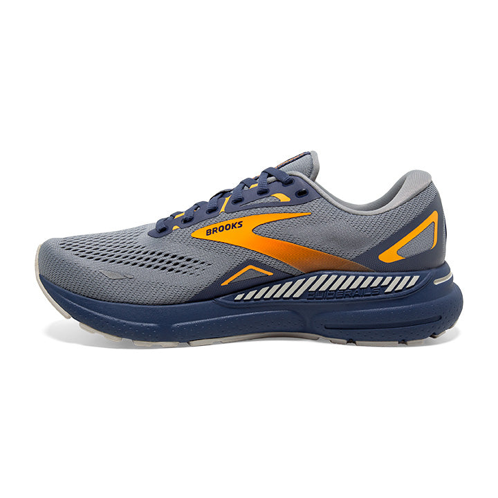 Men's Sample Adrenaline GTS 23::Grey/Crown Blue/Orange