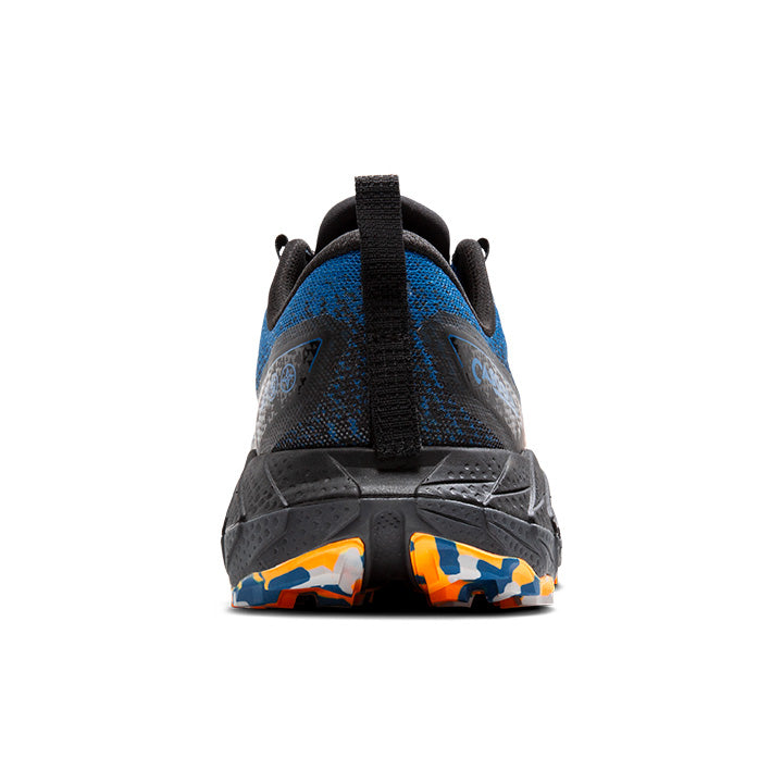 Men's Sample Cascadia 18::Blue Sapphire/Black/Orange