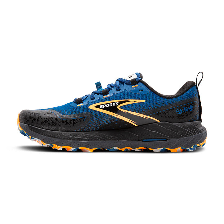 Men's Sample Cascadia 18::Blue Sapphire/Black/Orange