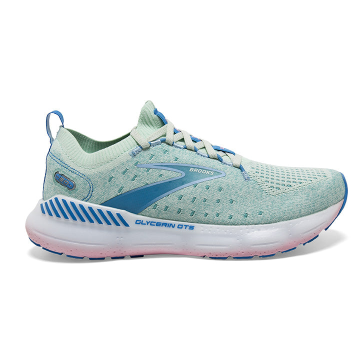 Women's Sample Brooks Glycerin StealthFit GTS 20 Blue Glass/Marina/Open ...