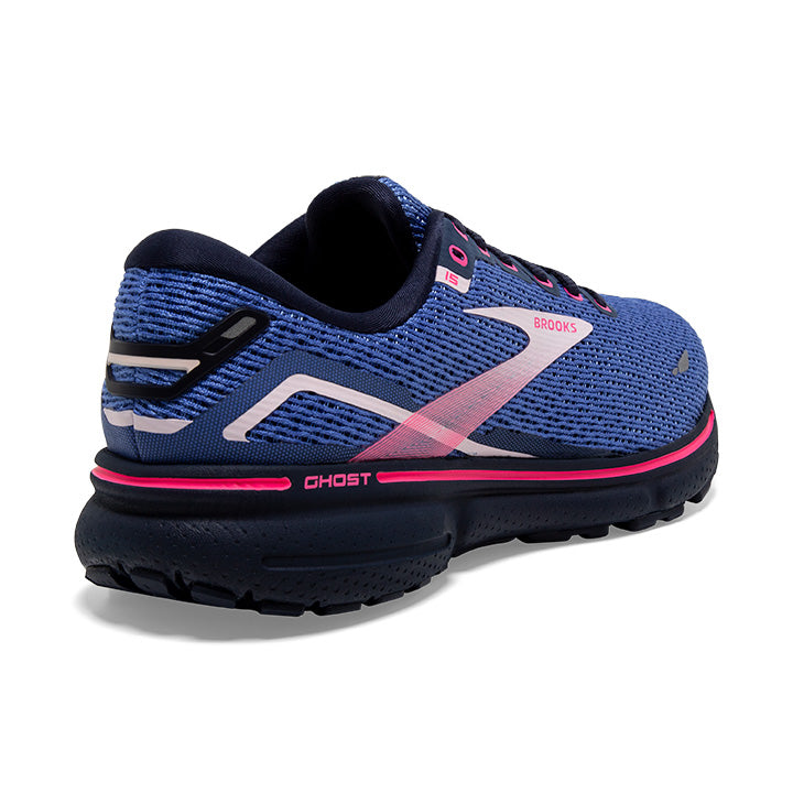 Brooks Women's Ghost 15 Blue/Peacoat/Pink – Pilcher's Shoes