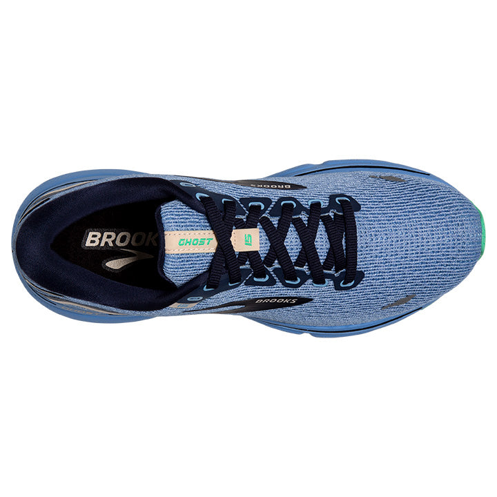 Blues Brooks Women's Ghost 15 Vista Blue/Peacoat/Linen – Pilcher's Shoes