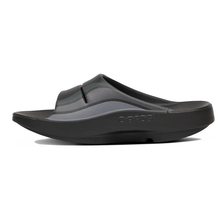 OOahh Sport Slide::Black Wave Flow